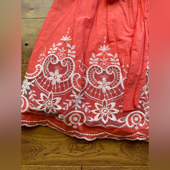 Dillards Jodi Kristopher Strapless Coral Dress Size 5 - Picture 7 of 11